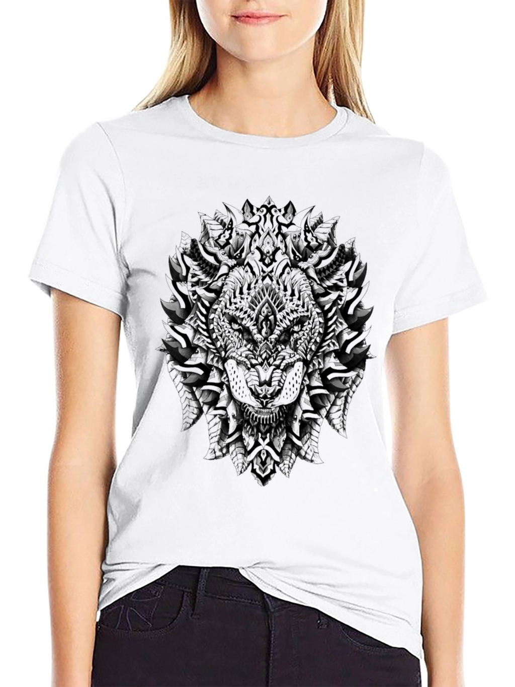 Dark Wolf Graphic Tee - Stylish Mens T-Shirt