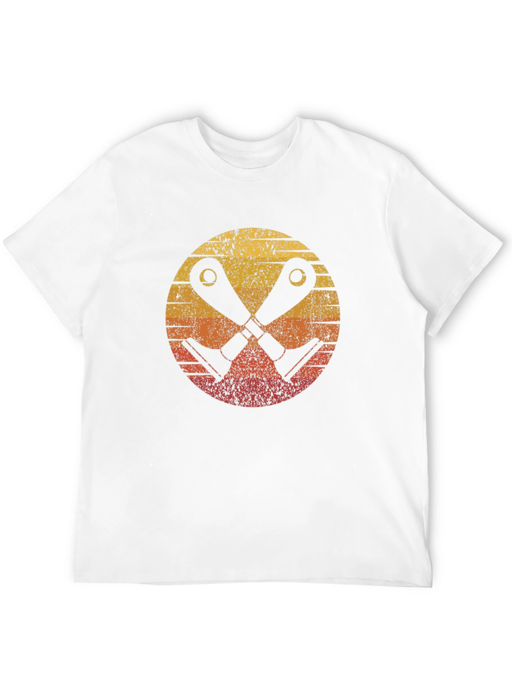 Retro Sunset Crossed Binoculars Graphic Tee