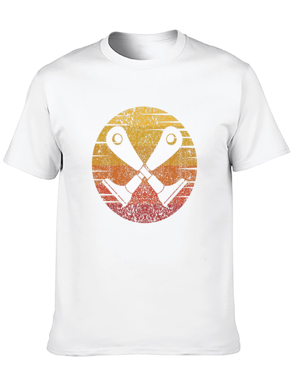 Retro Sunset Crossed Binoculars Graphic Tee