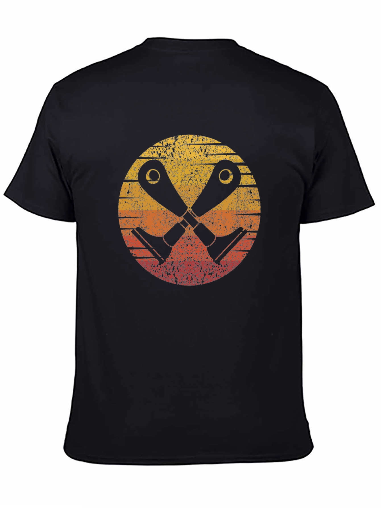 Retro Sunset Crossed Binoculars Graphic Tee