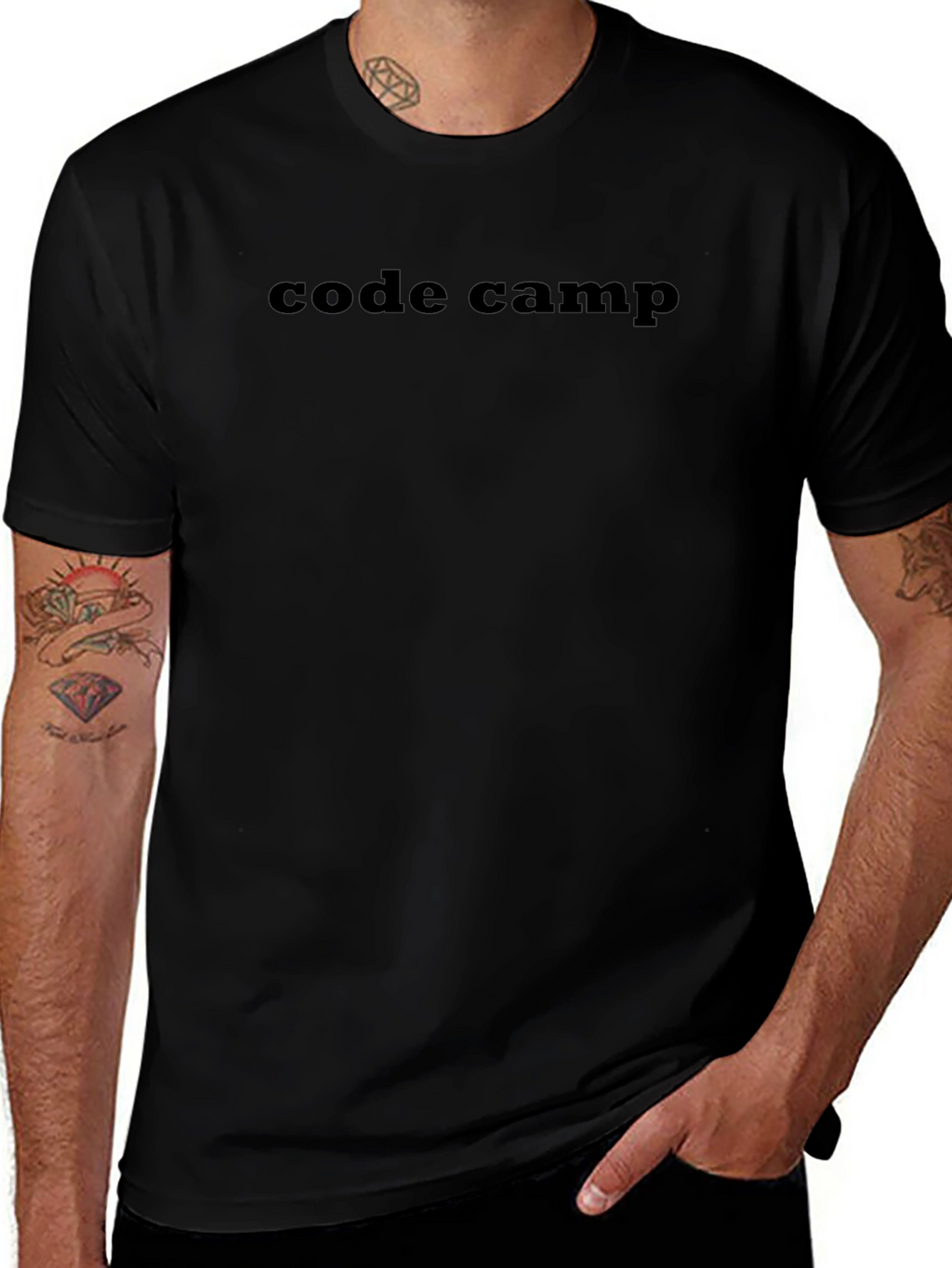 Code Camp Black T-Shirt - Casual Wear