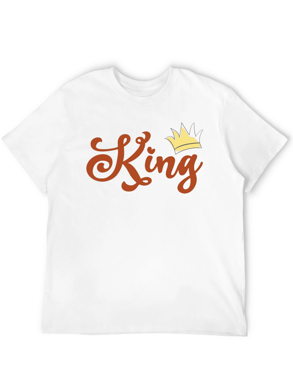 King Crown Graphic Print Black T-Shirt