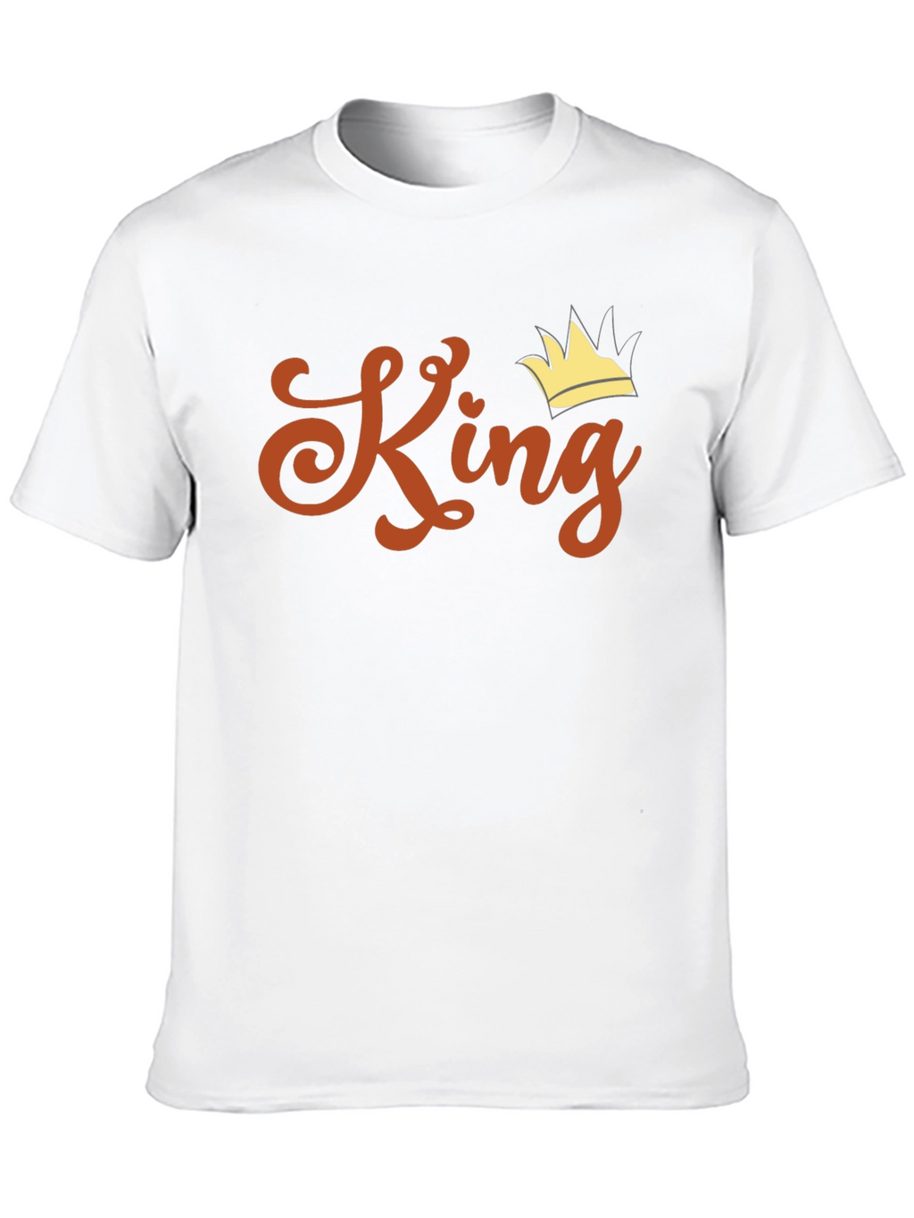 King Crown Graphic Print Black T-Shirt