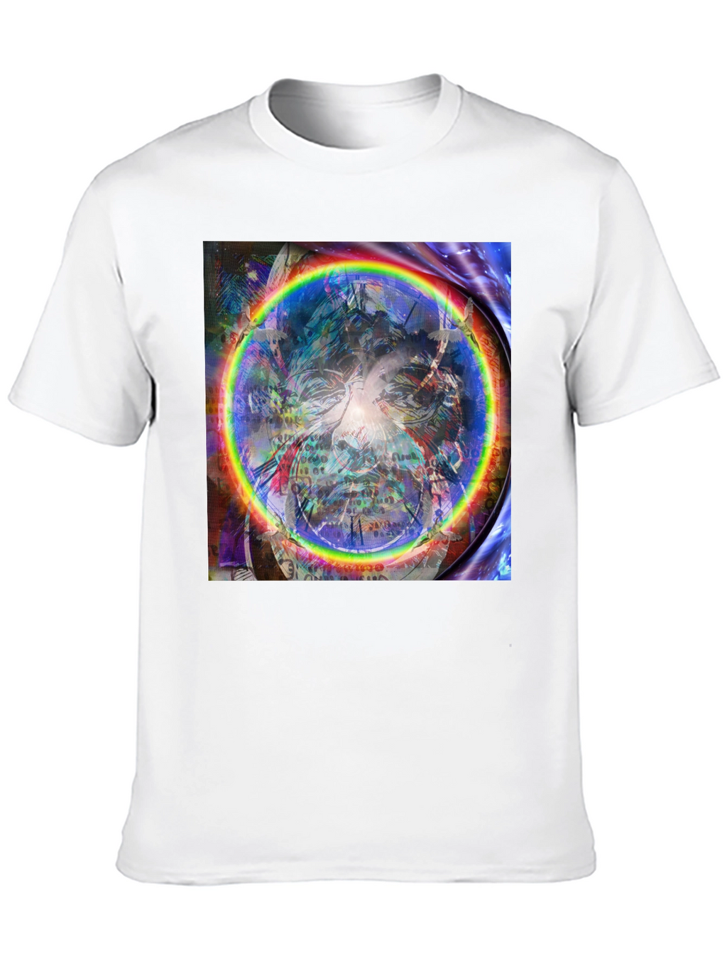 Psychedelic Rainbow Circle Graphic Tee