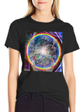 Psychedelic Rainbow Circle Graphic Tee