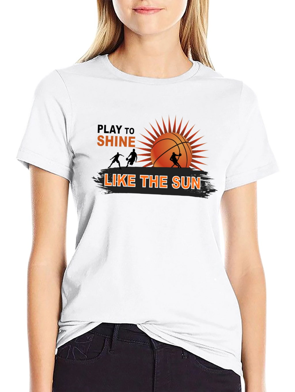 Basketball Sun Graphic Tee - Play To Shine