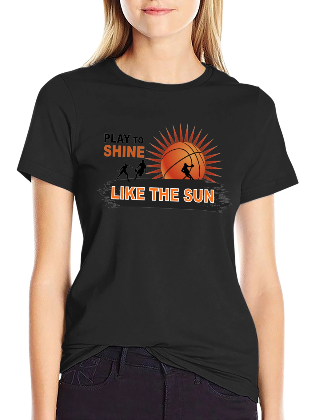 Basketball Sun Graphic Tee - Play To Shine