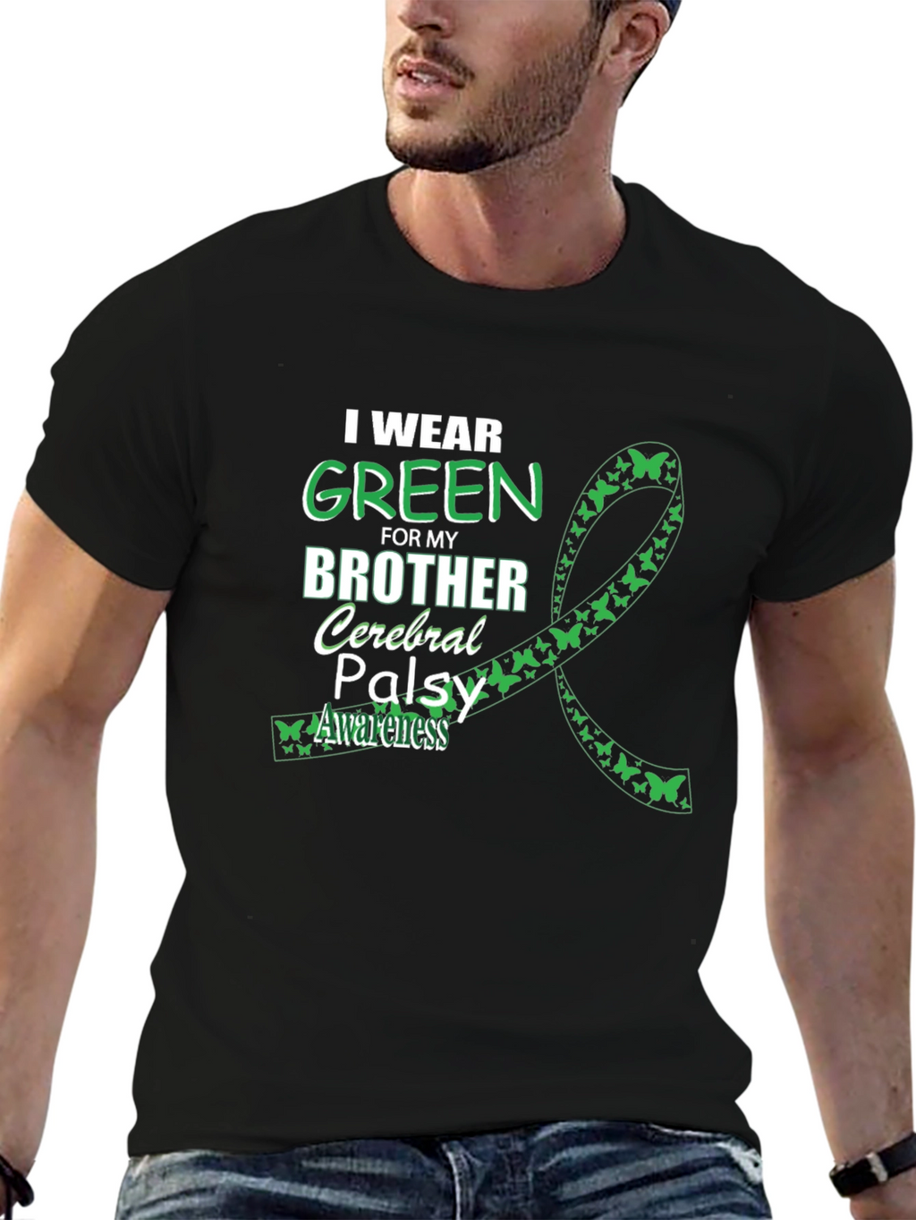 Green Brother Cerebral Palsy Awareness T-Shirt