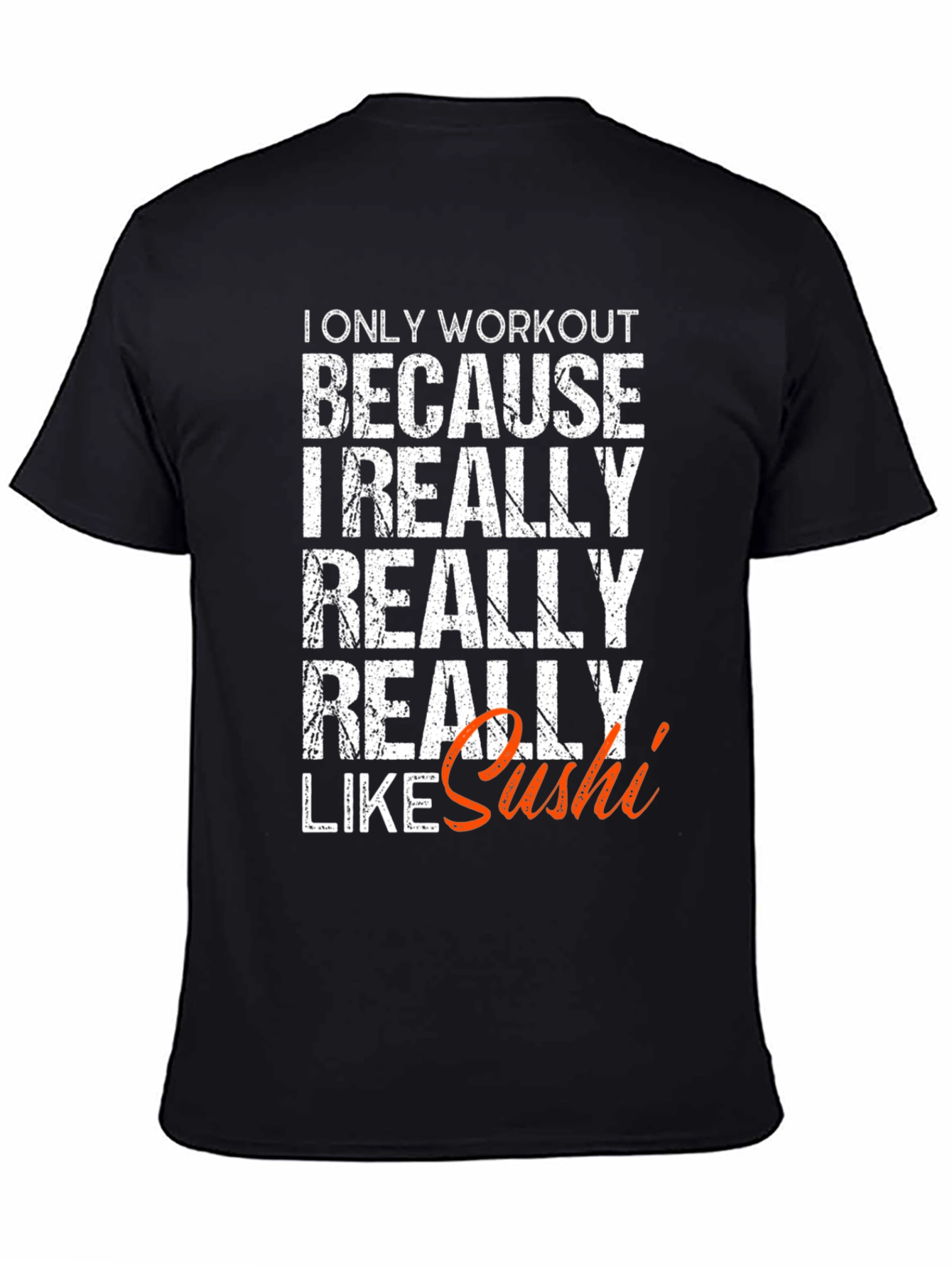 Sushi Lover Workout T-Shirt - Funny Gym Tee