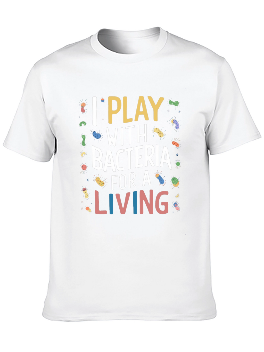 I Play With Bacteria Black Graphic Tee