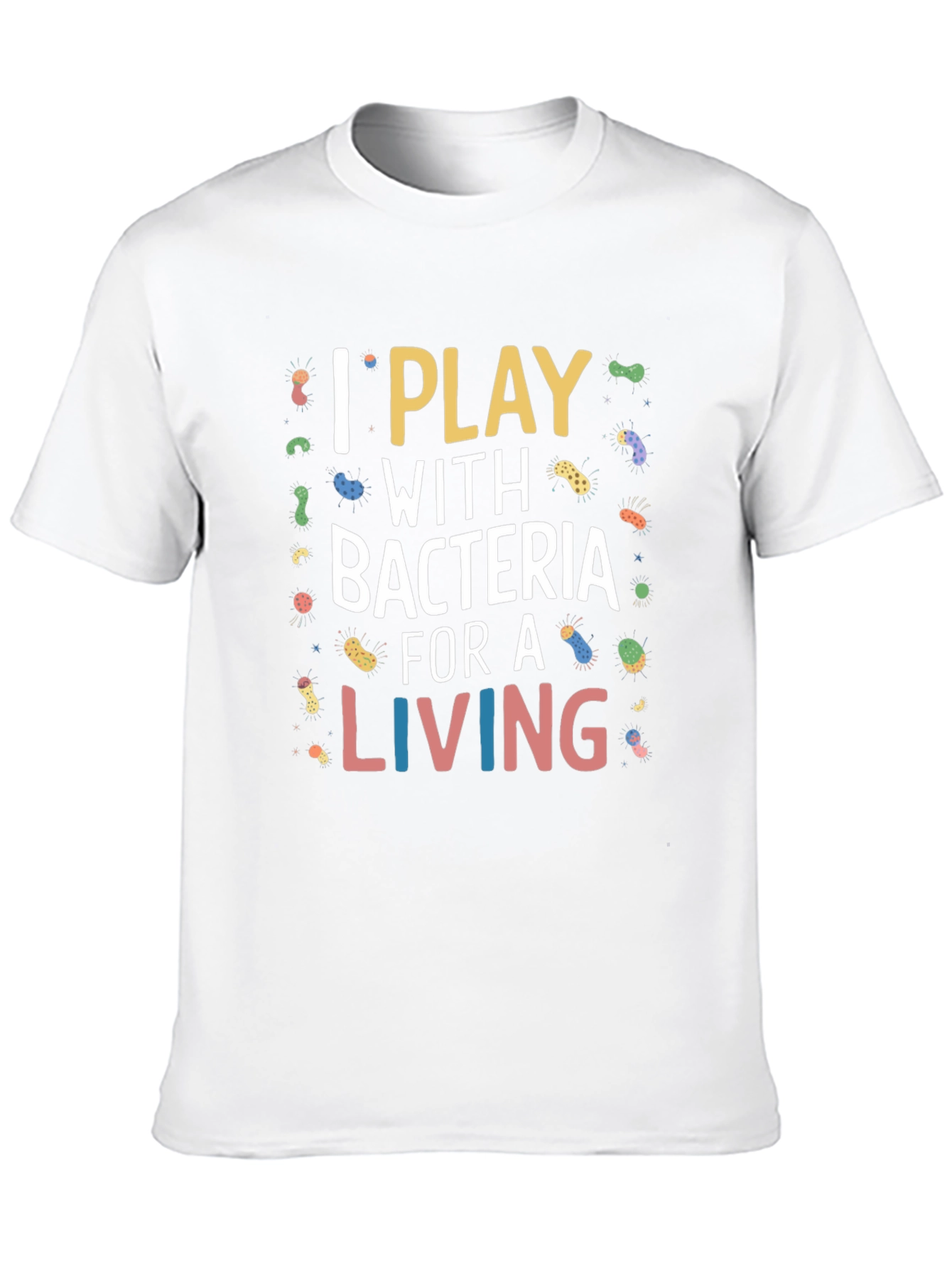 I Play With Bacteria Black Graphic Tee