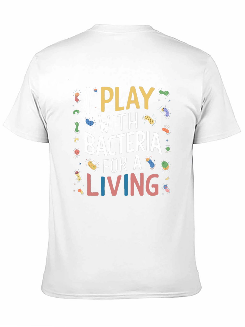 I Play With Bacteria Black Graphic Tee