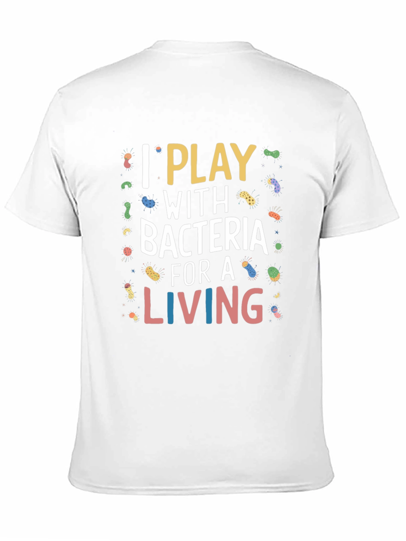 I Play With Bacteria Black Graphic Tee