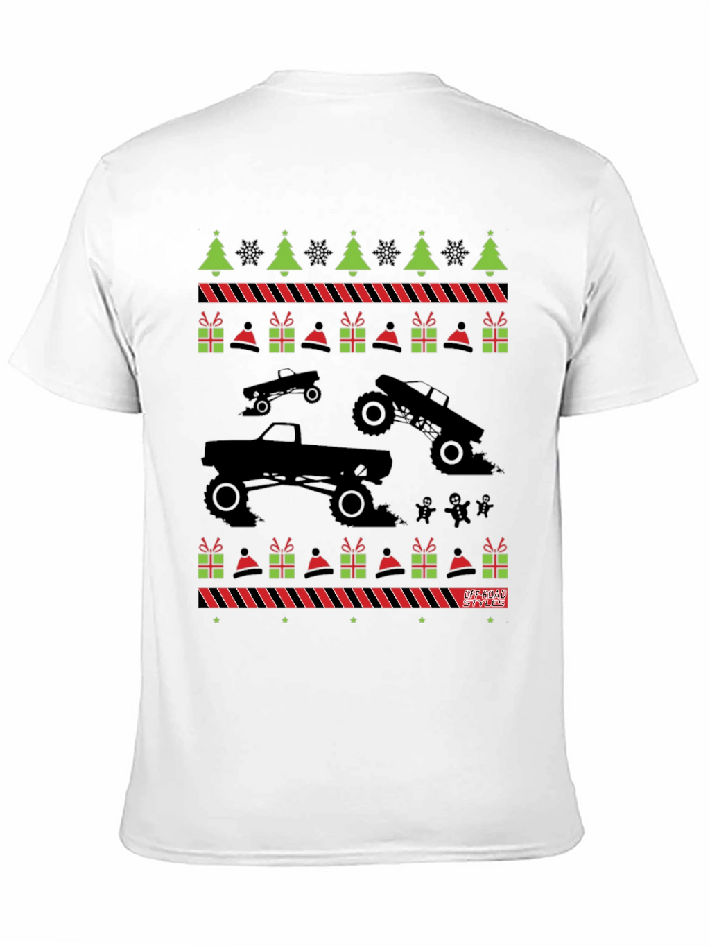 Monster Truck Ugly Christmas Sweater T-Shirt