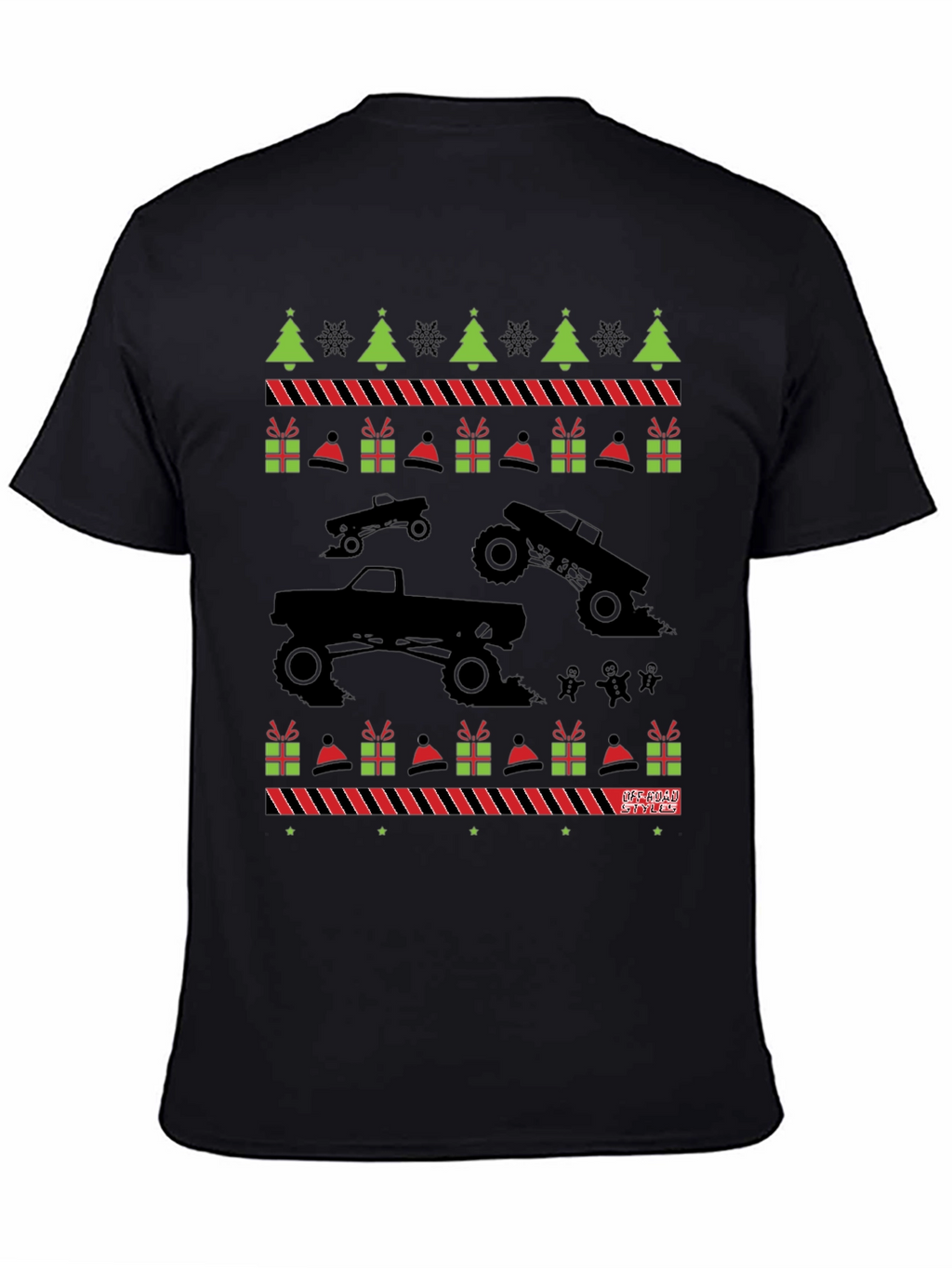 Monster Truck Ugly Christmas Sweater T-Shirt