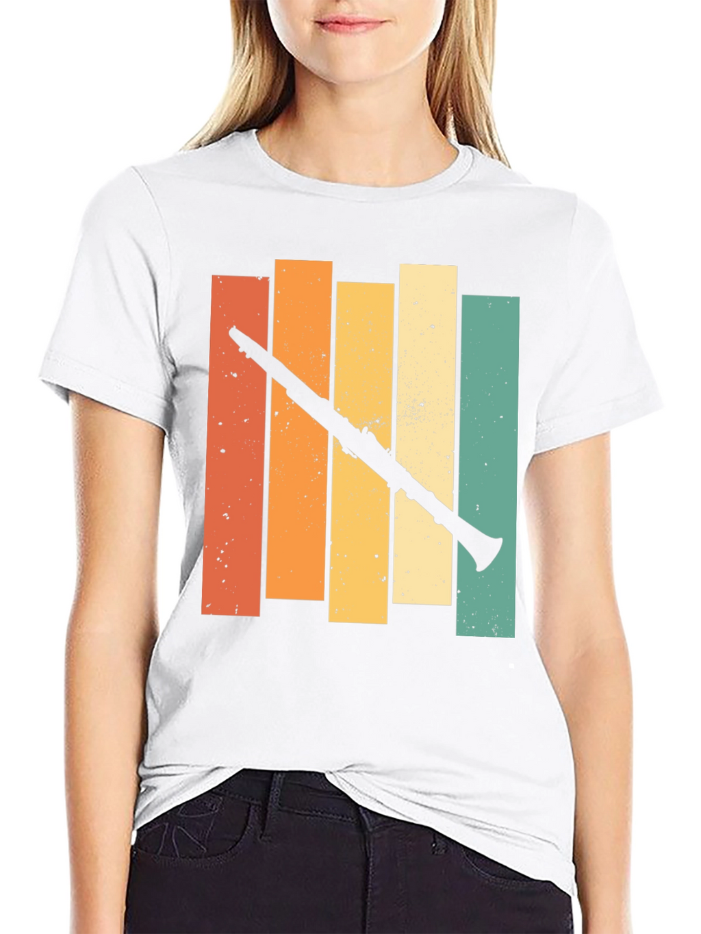Retro Clarinet Player T-Shirt