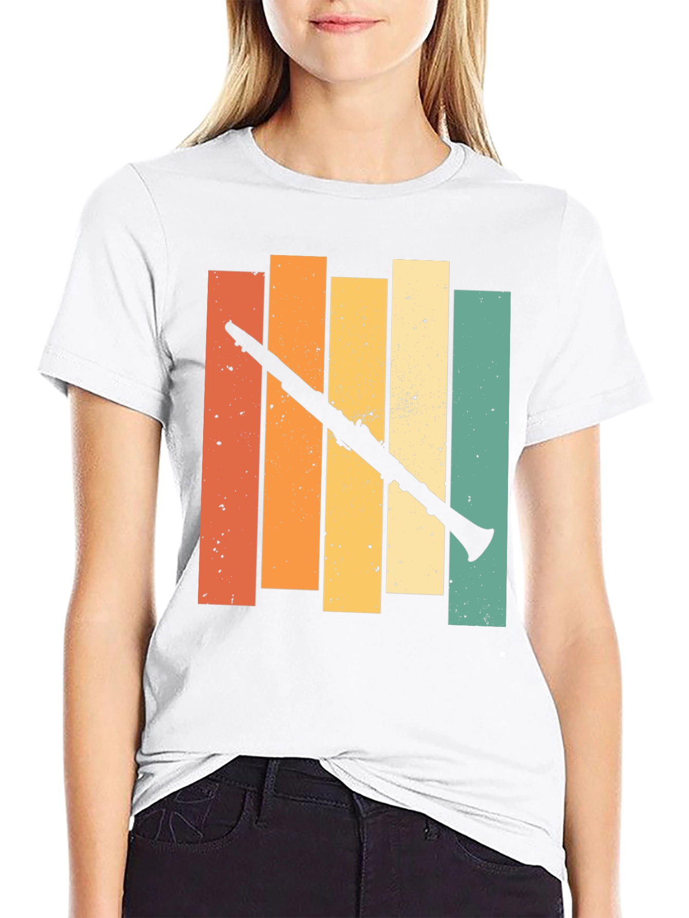 Retro Clarinet Player T-Shirt