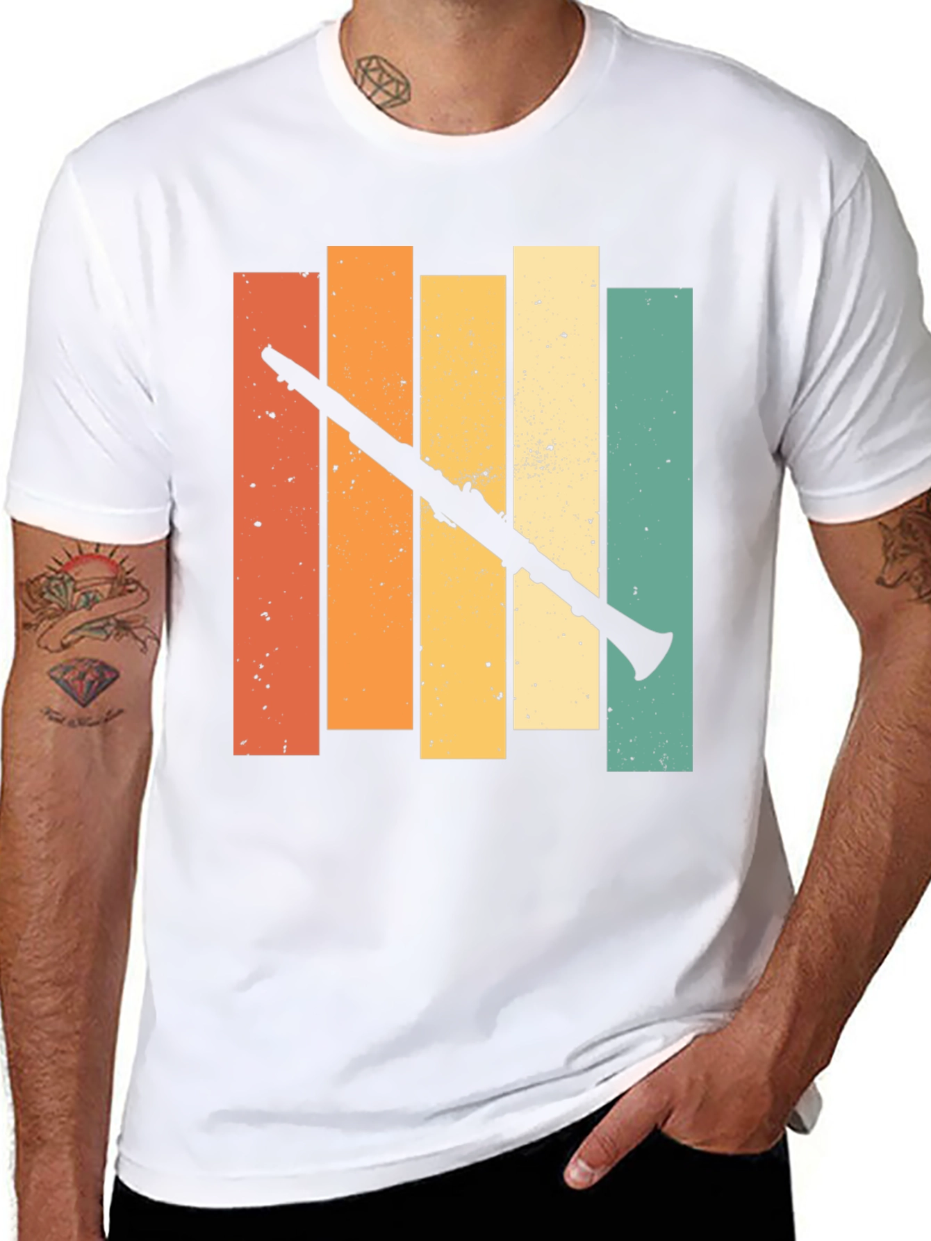 Retro Clarinet Player T-Shirt