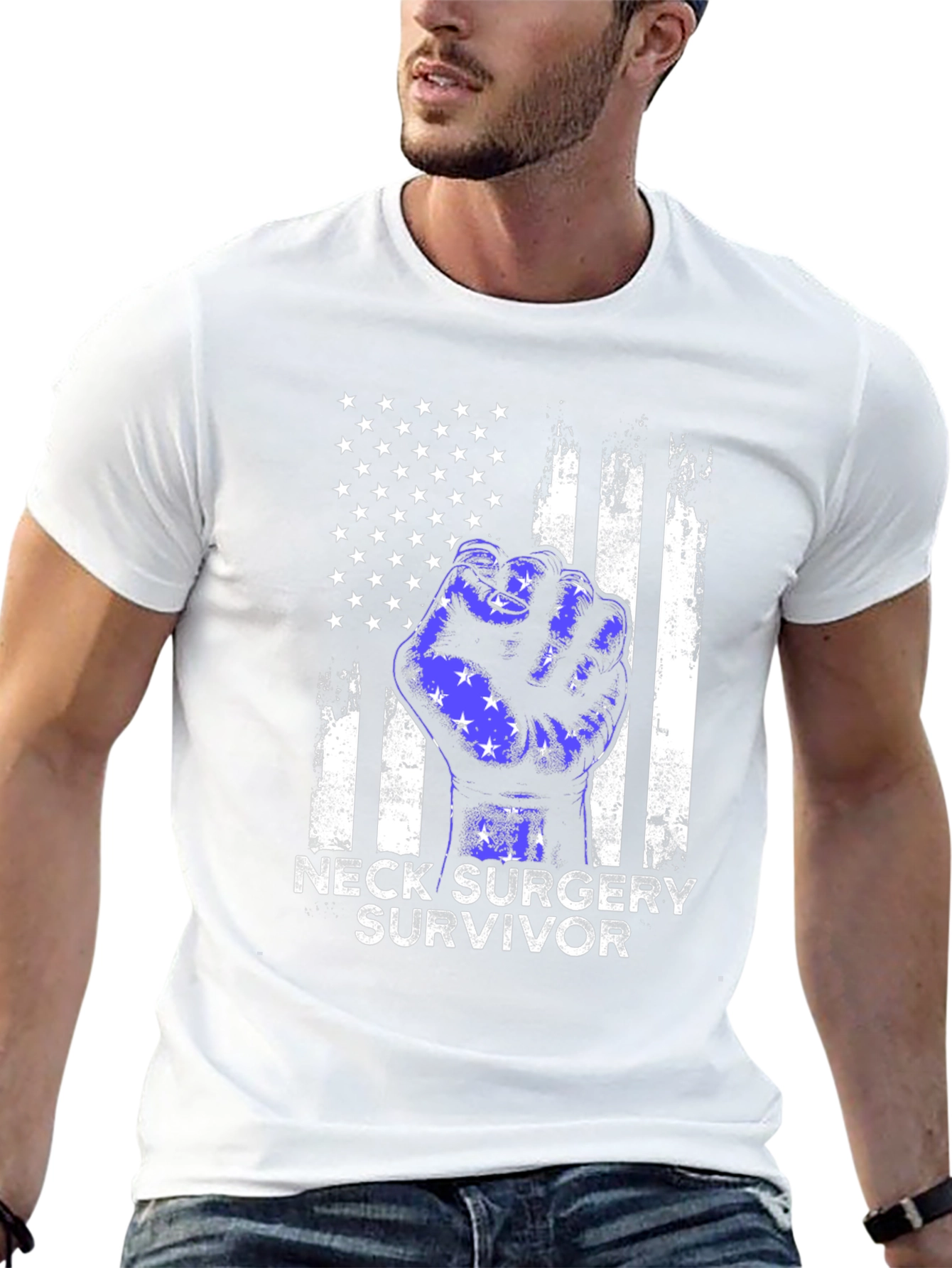 Neck Surgery Survivor Fist T-Shirt