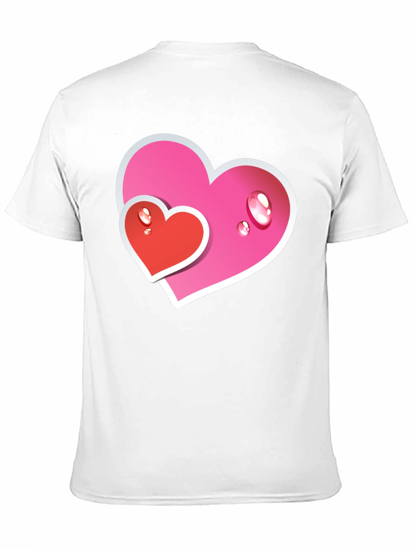 Heart Graphic Tee - Black Casual T-Shirt