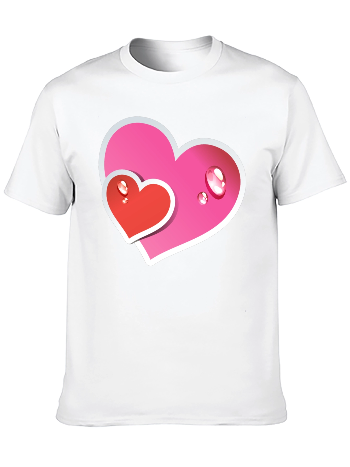 Heart Graphic Tee - Black Casual T-Shirt