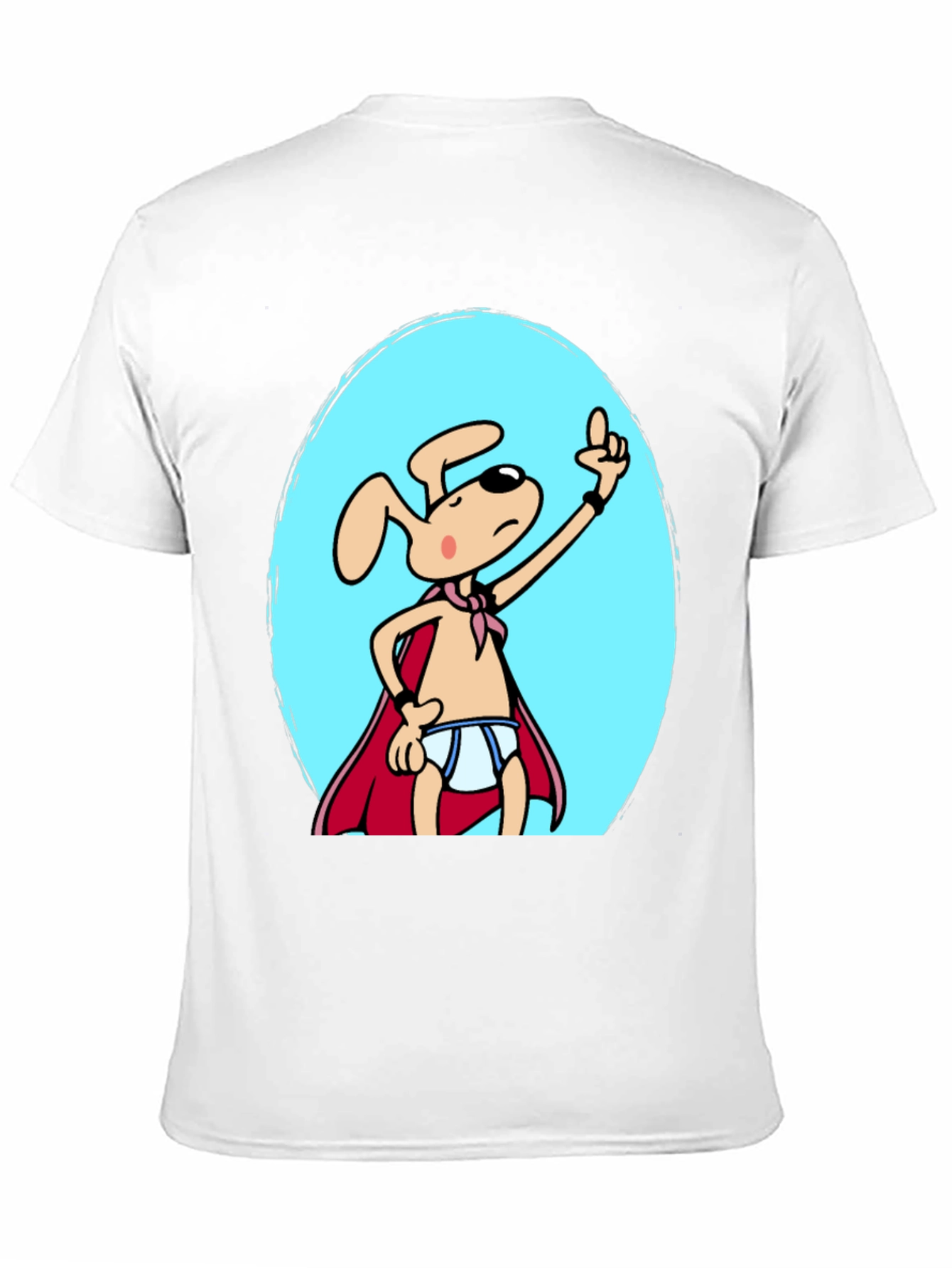 Dog Man Funny Cartoon Graphic T-Shirt