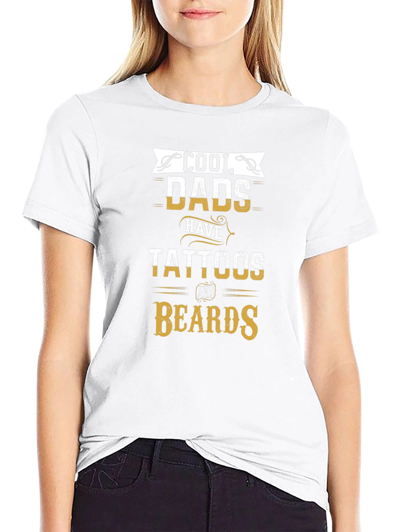 Cool Dads Tattoos & Beards Graphic Tee