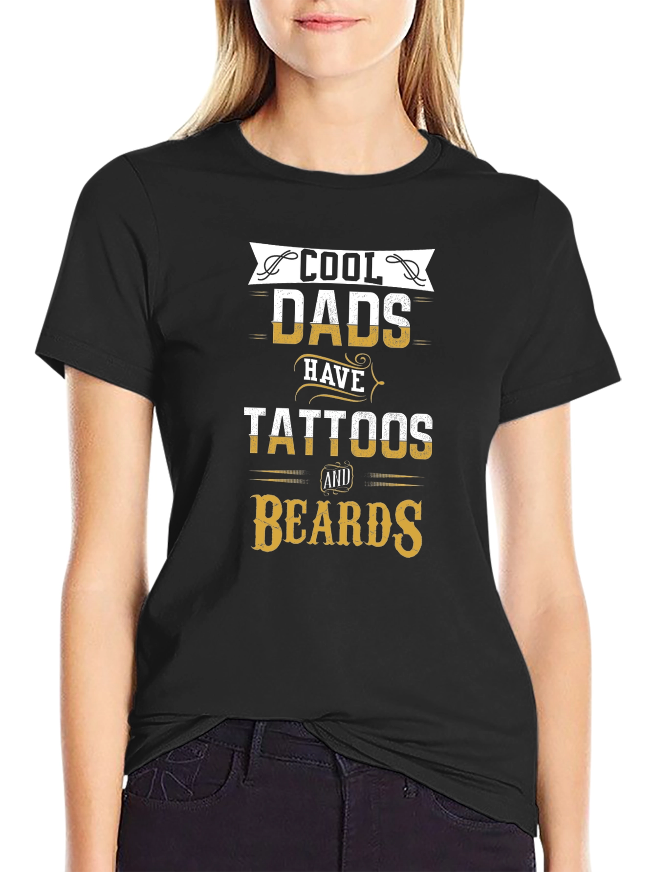 Cool Dads Tattoos & Beards Graphic Tee