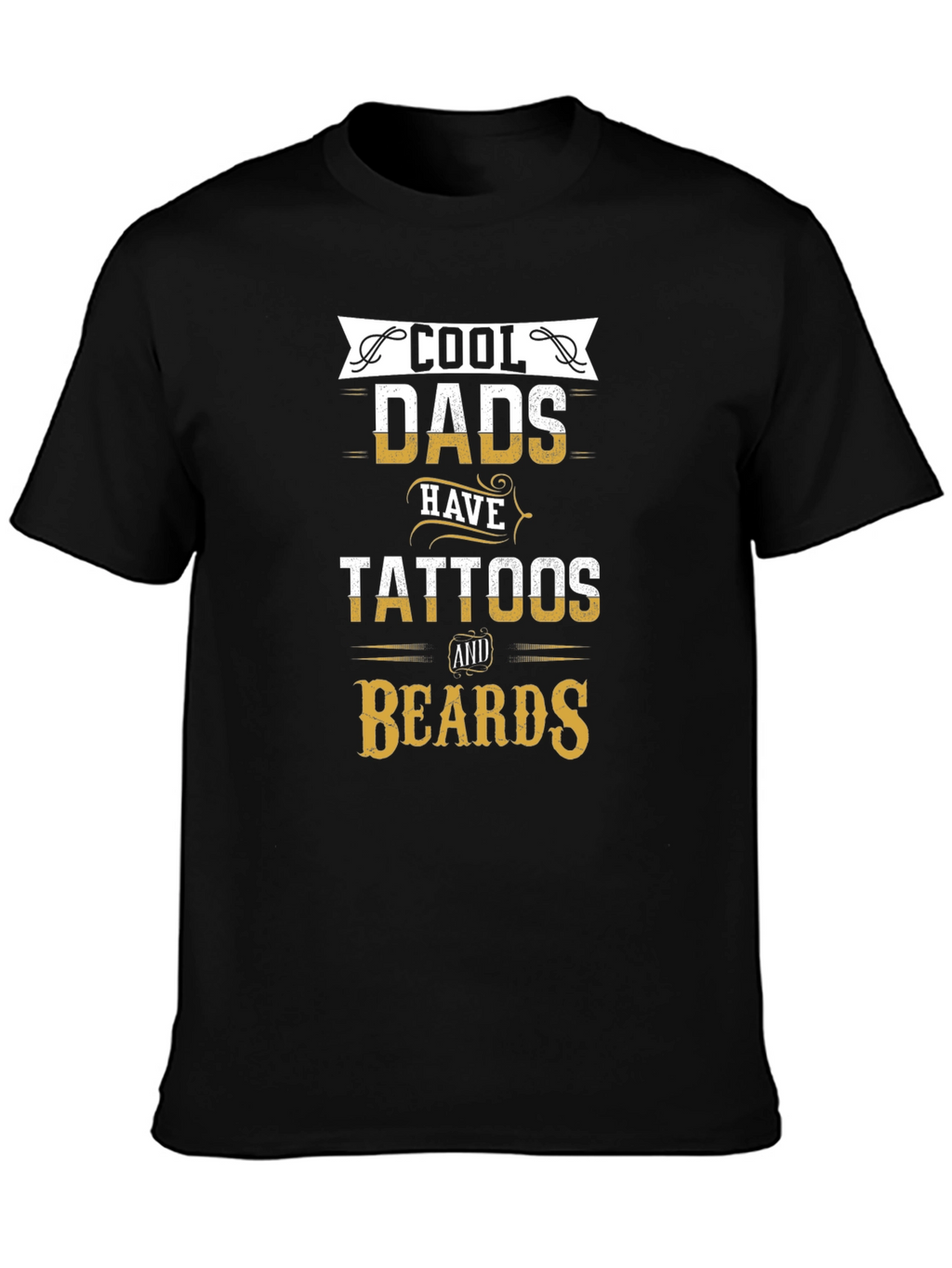 Cool Dads Tattoos & Beards Graphic Tee