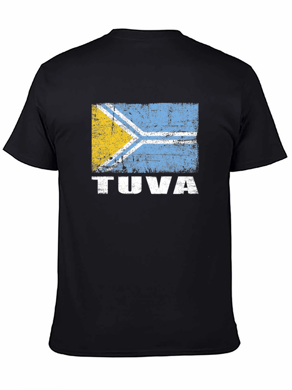 Tuva Flag Graphic T-Shirt - Black