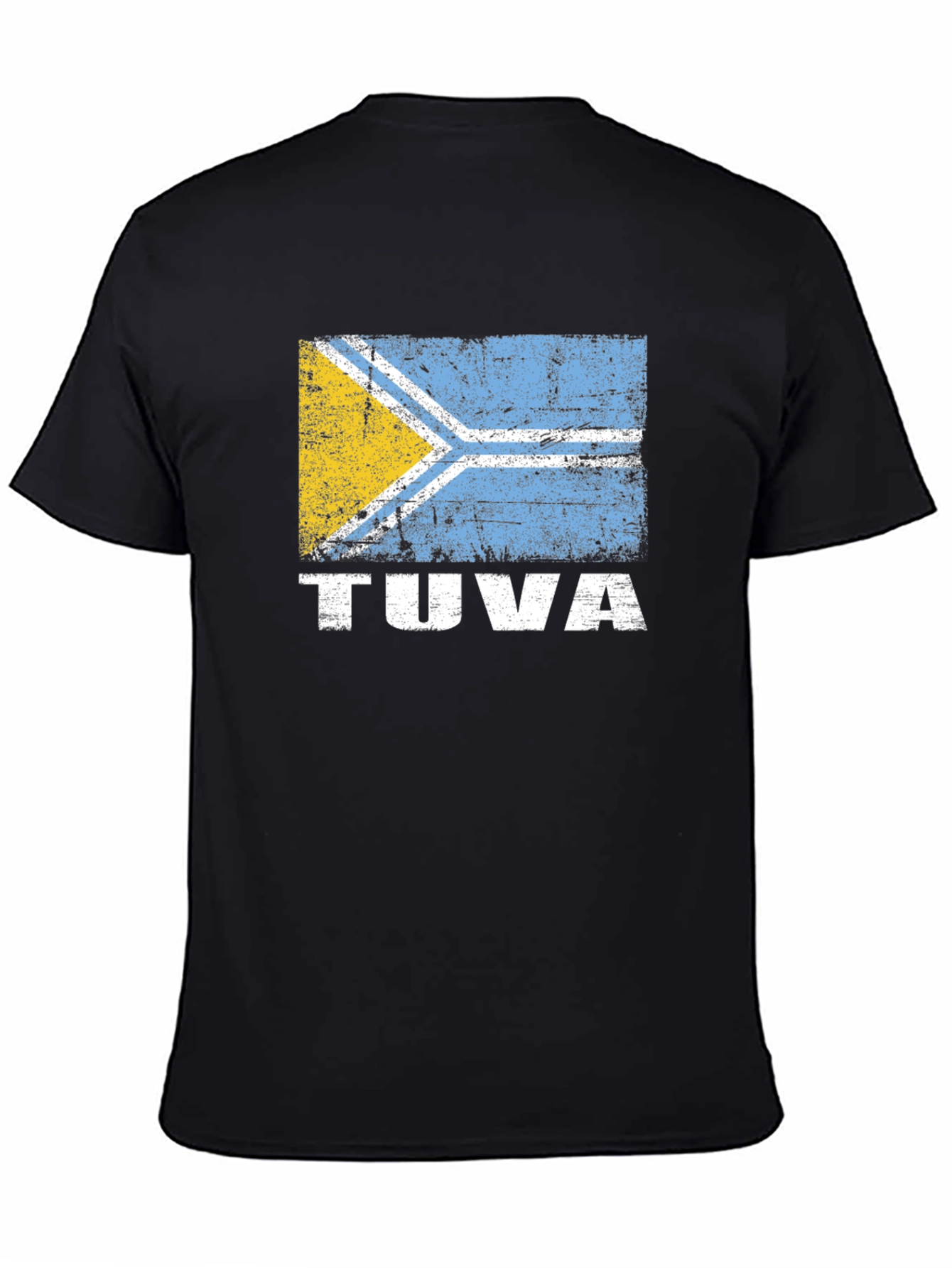 Tuva Flag Graphic T-Shirt - Black