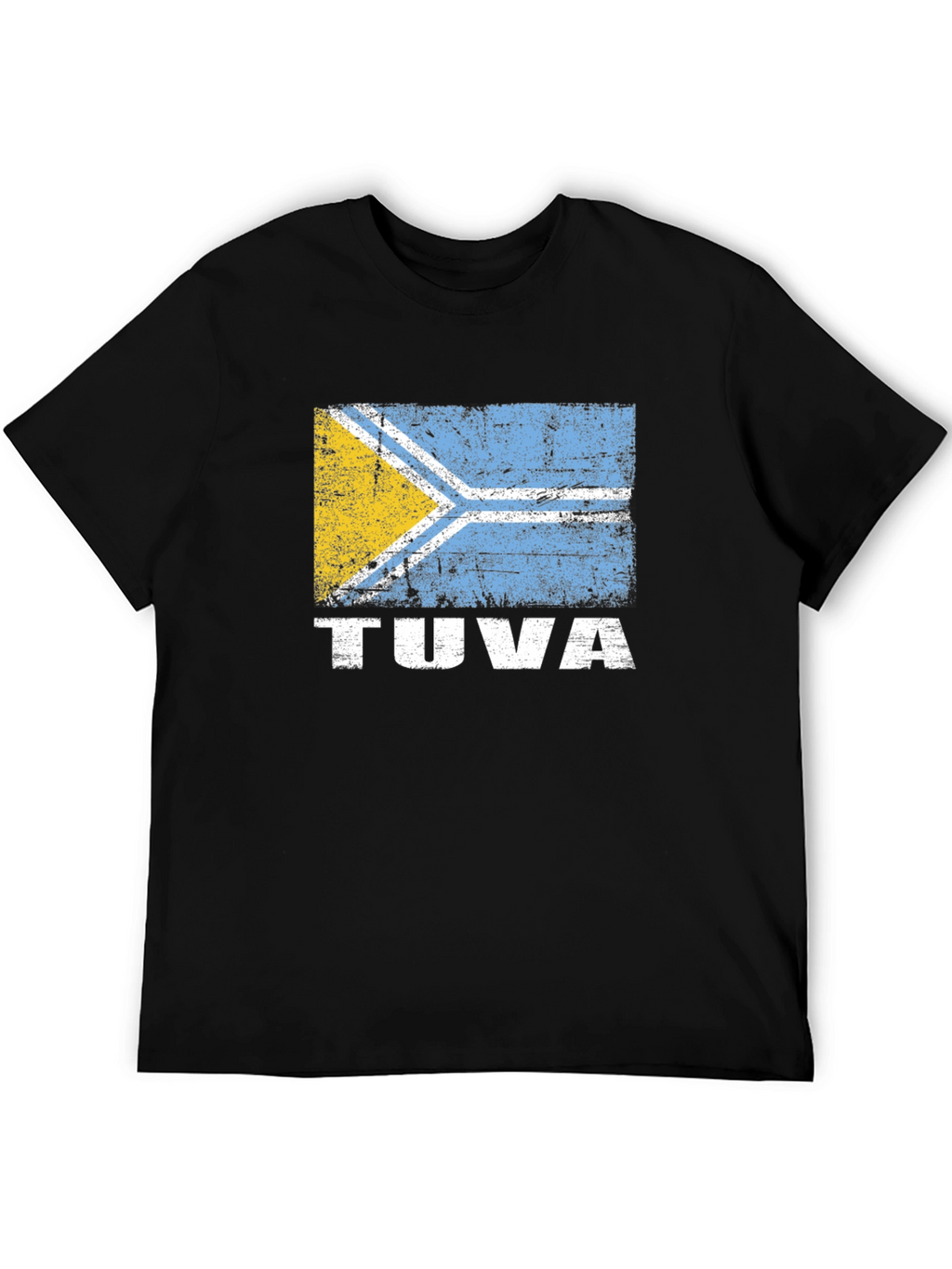 Tuva Flag Graphic T-Shirt - Black