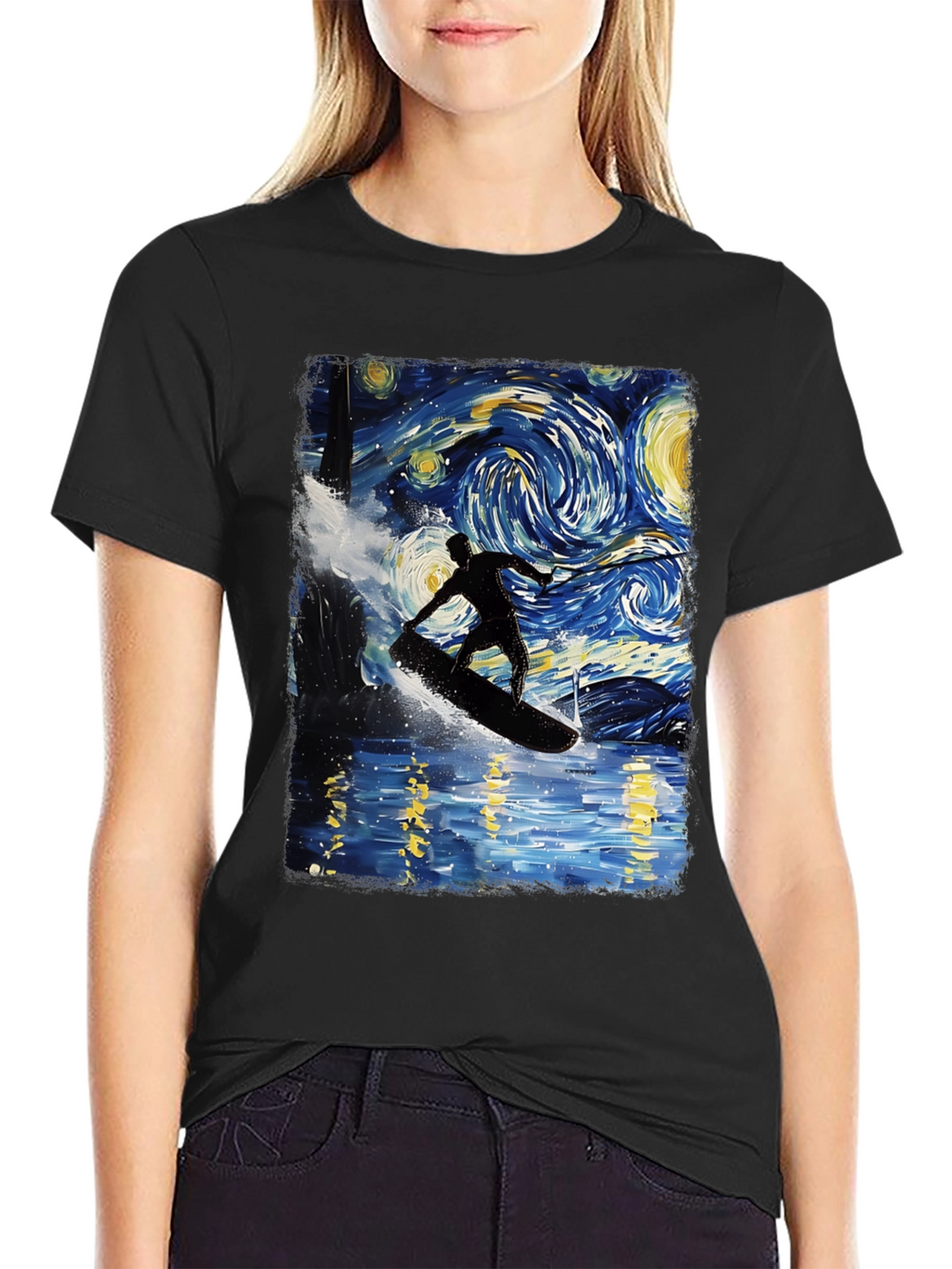 Starry Night Surfer Tee