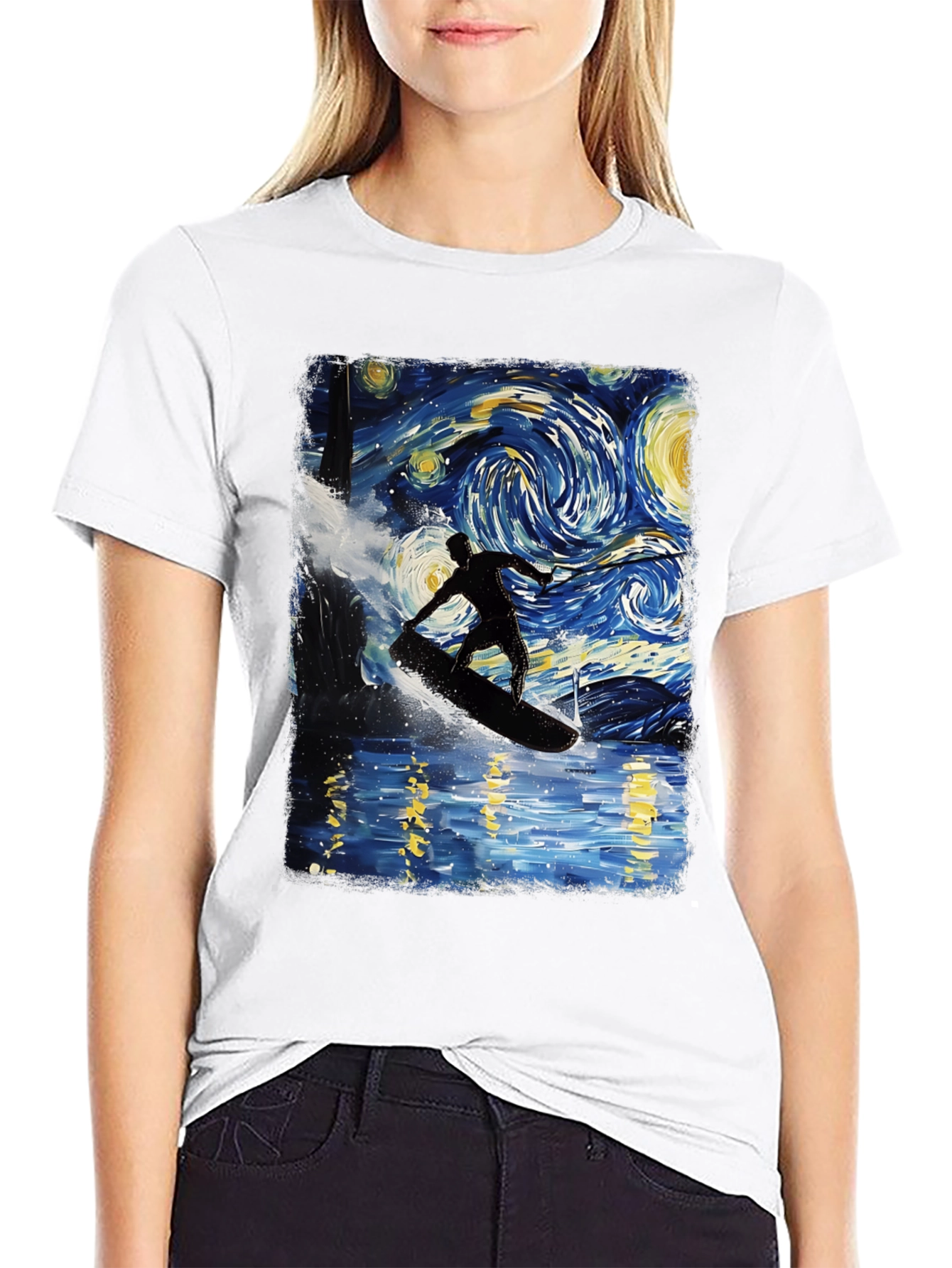 Starry Night Surfer Tee