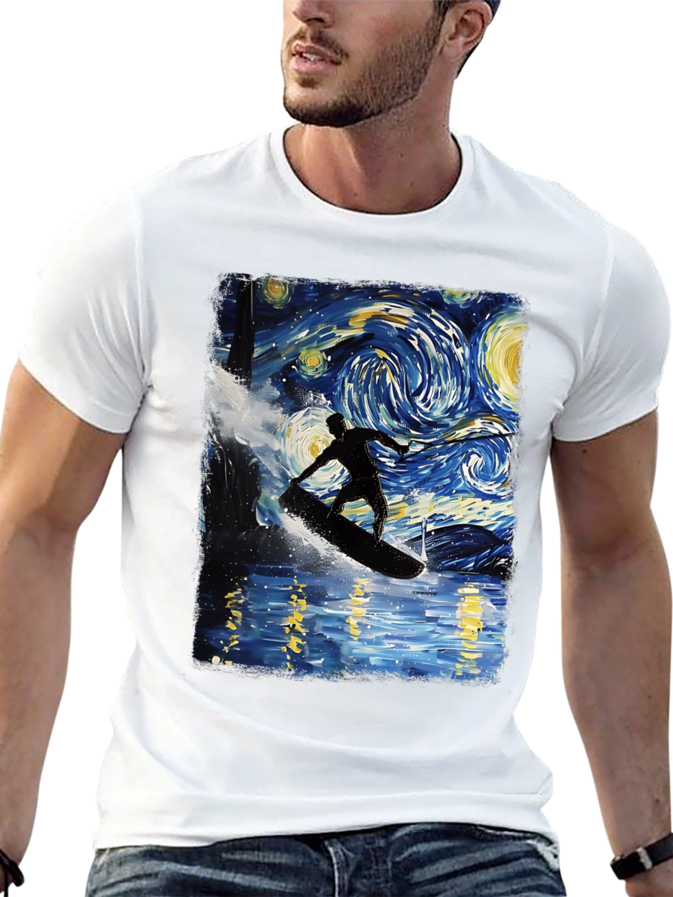 Starry Night Surfer Tee