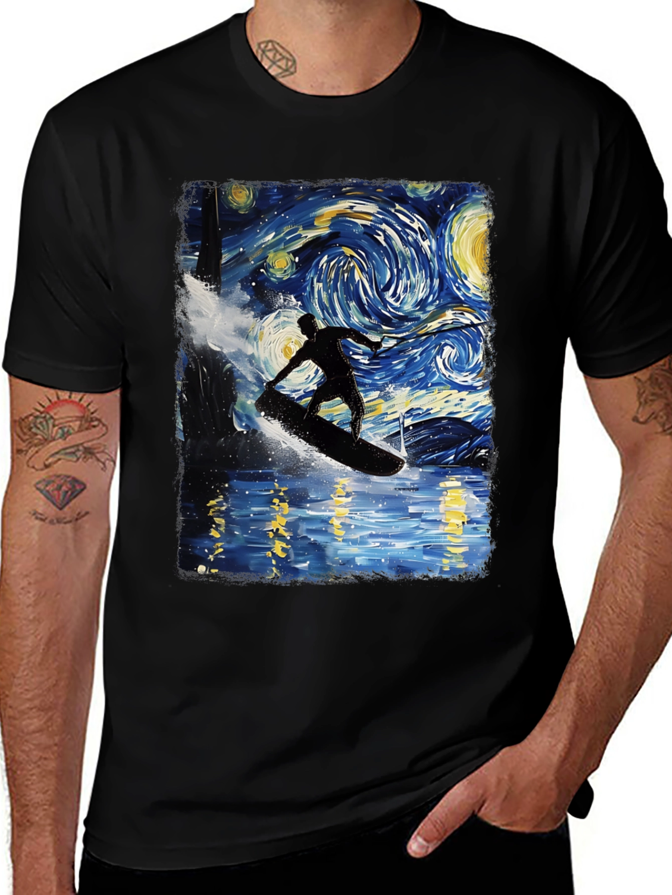 Starry Night Surfer Tee