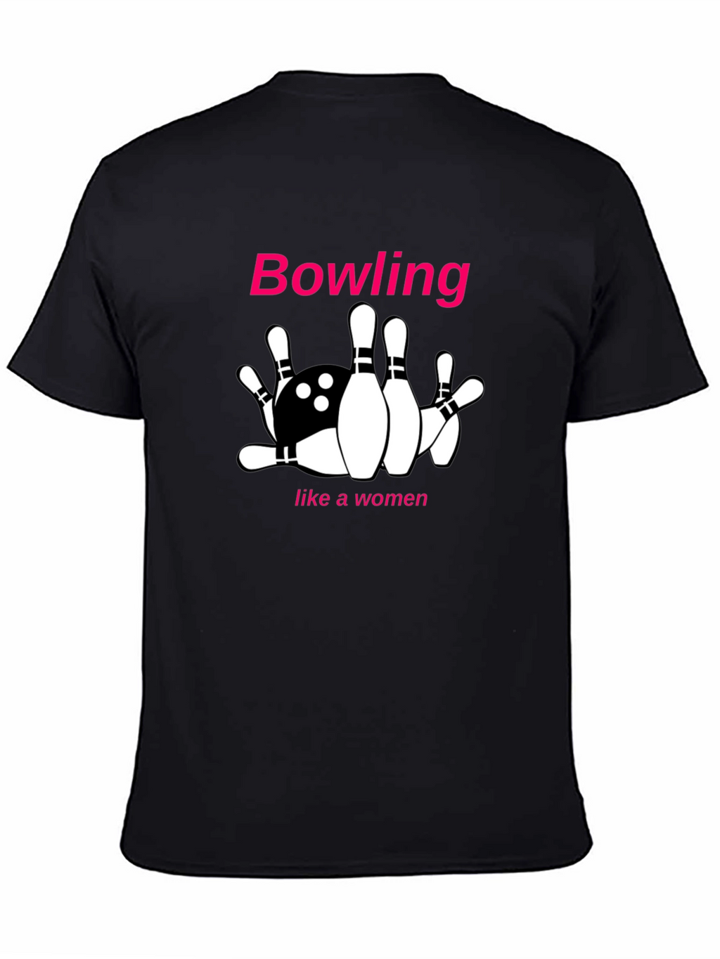 Bowling Like A Woman Graphic Tee