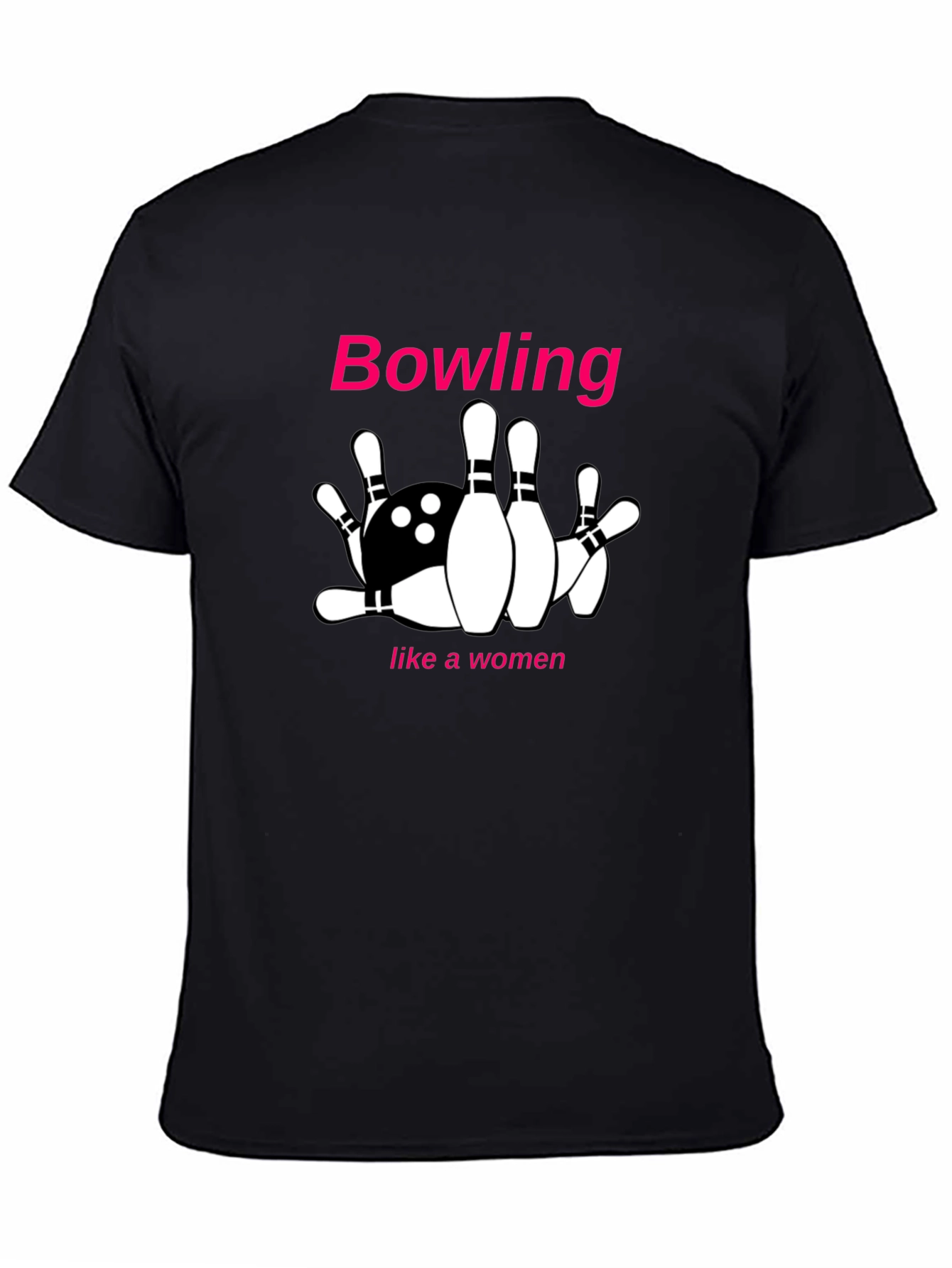 Bowling Like A Woman Graphic Tee