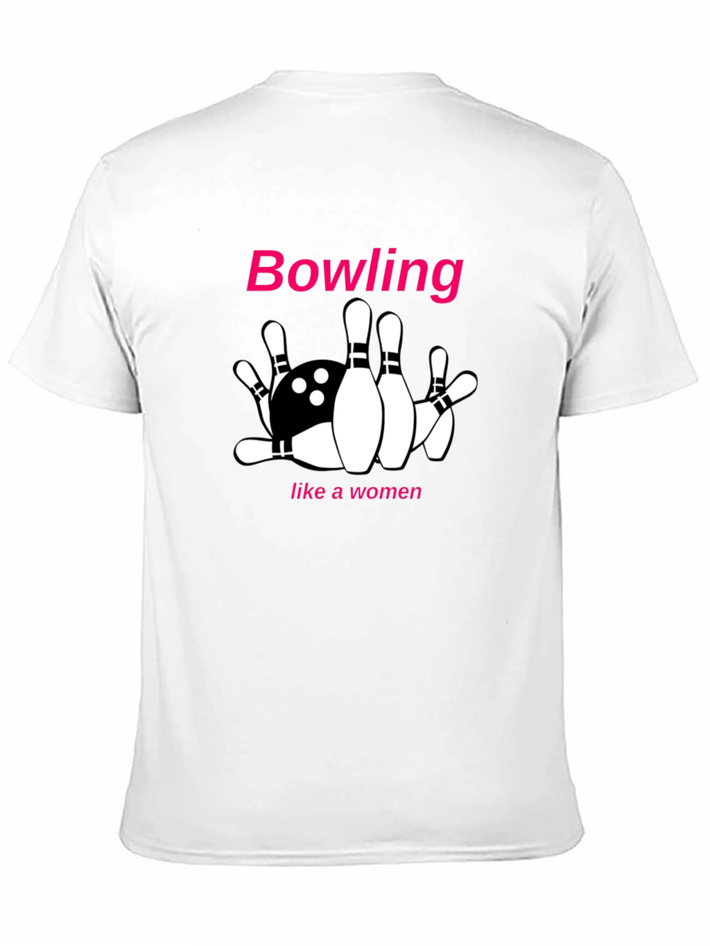 Bowling Like A Woman Graphic Tee