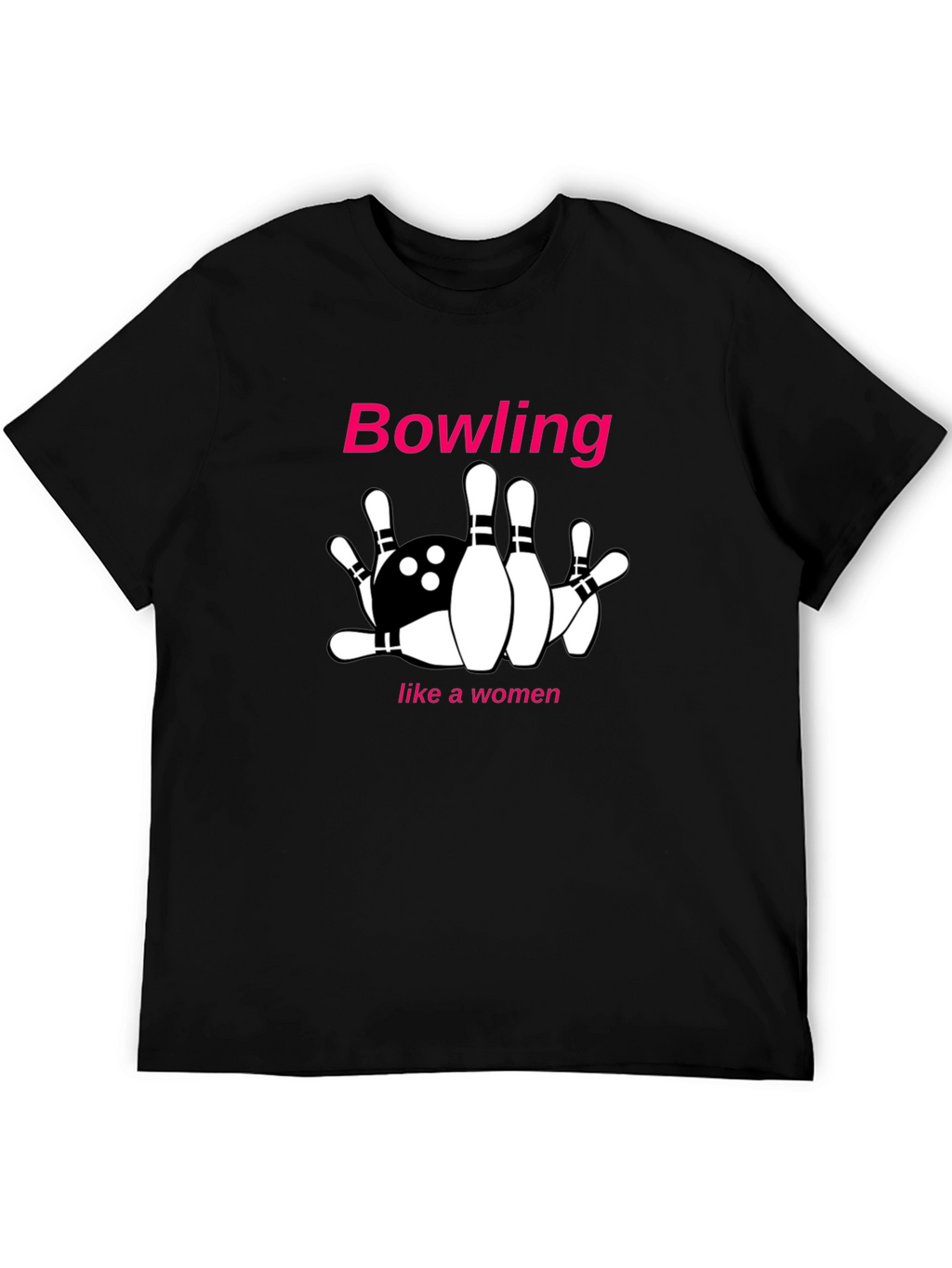 Bowling Like A Woman Graphic Tee