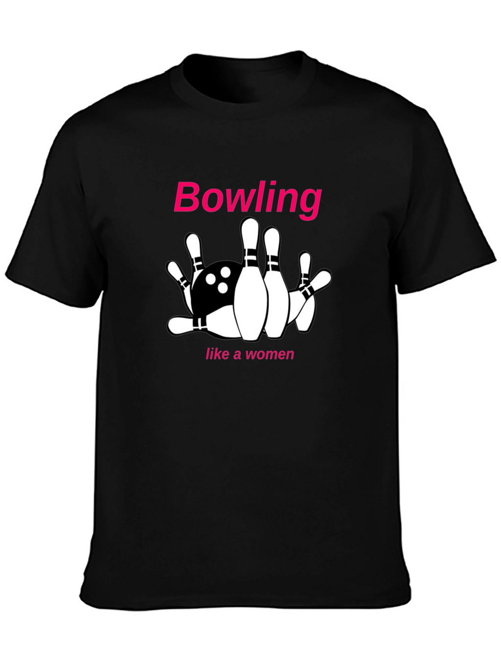 Bowling Like A Woman Graphic Tee
