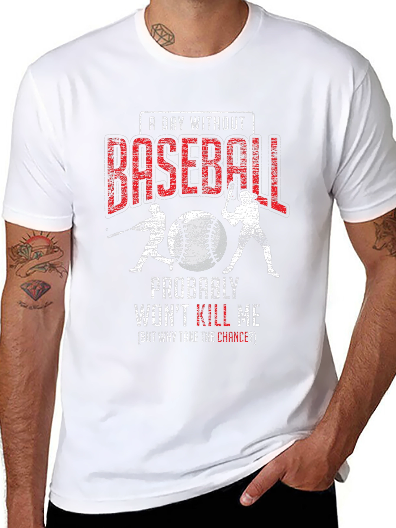 A Day Without Baseball Graphic Tee