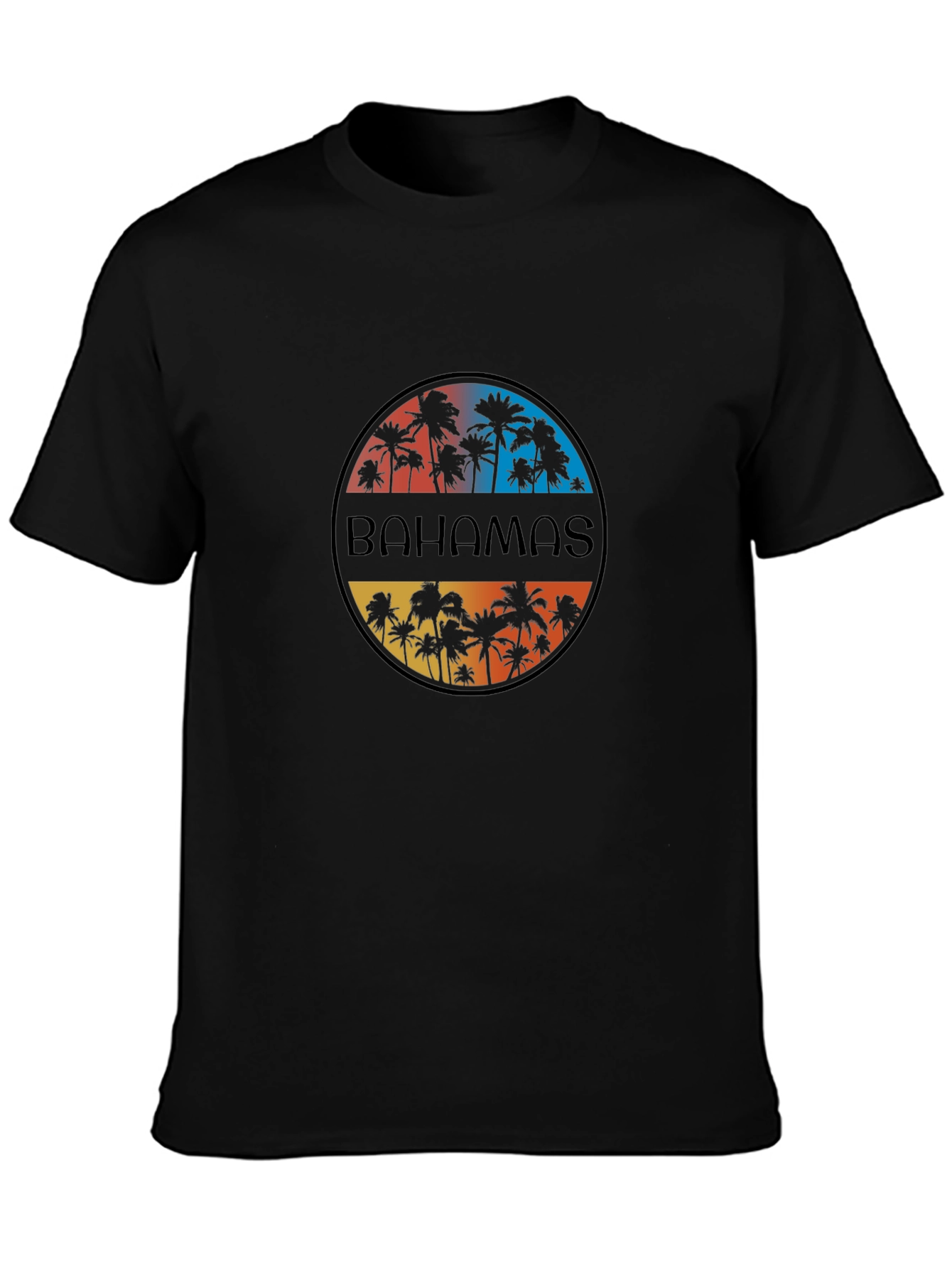 Bahamas Palm Tree T-Shirt - Island Vacation Style