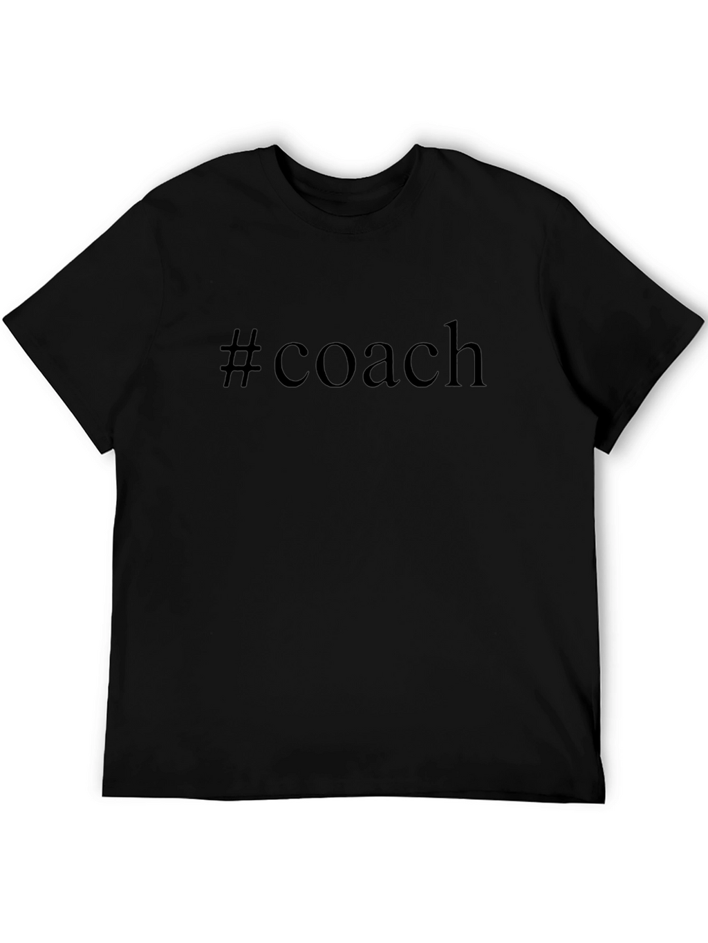 #coach Black Cotton Graphic Tee - Soft & Stylish