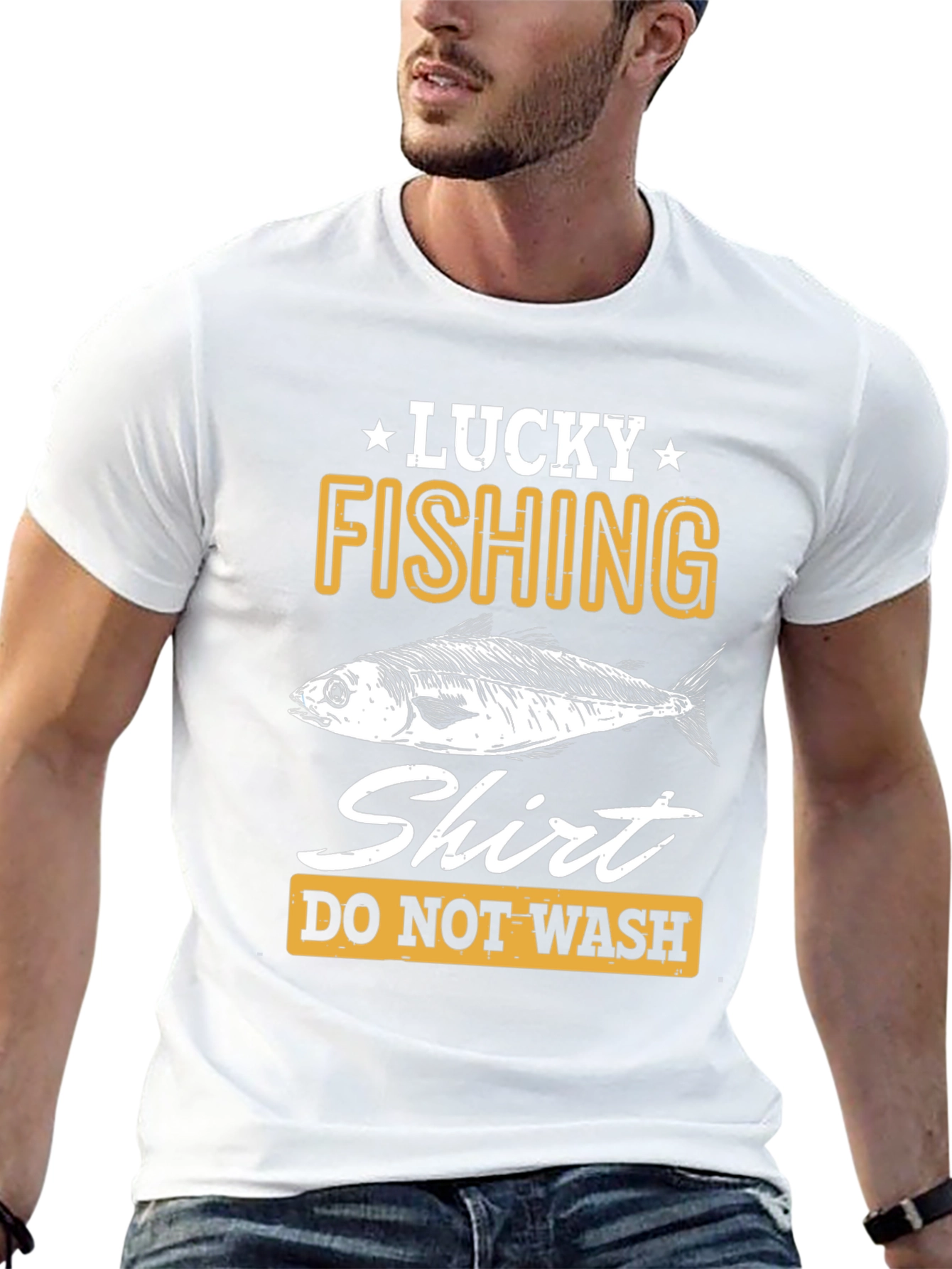 Lucky Fishing Shirt - Mens Graphic Tee