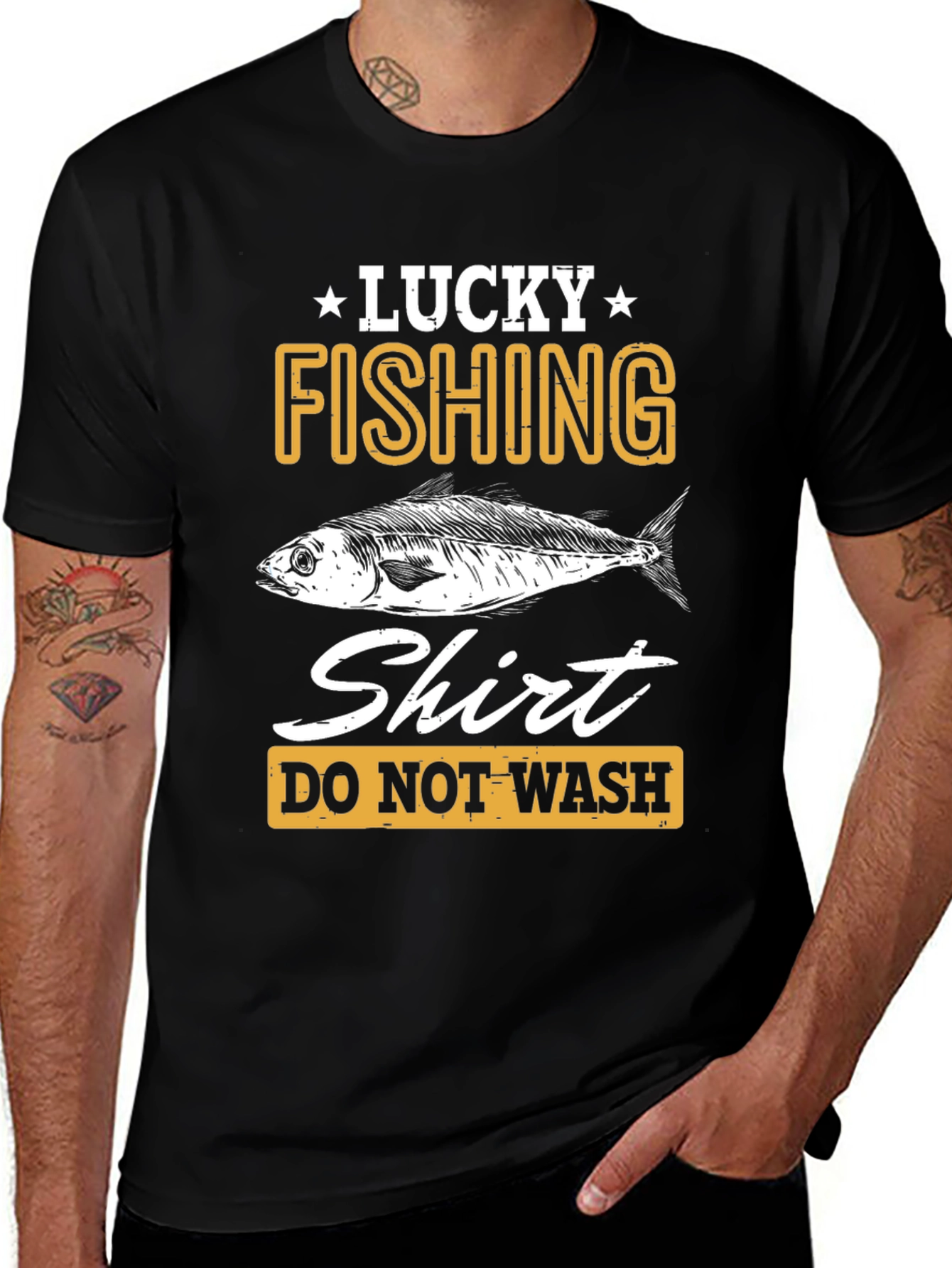 Lucky Fishing Shirt - Mens Graphic Tee