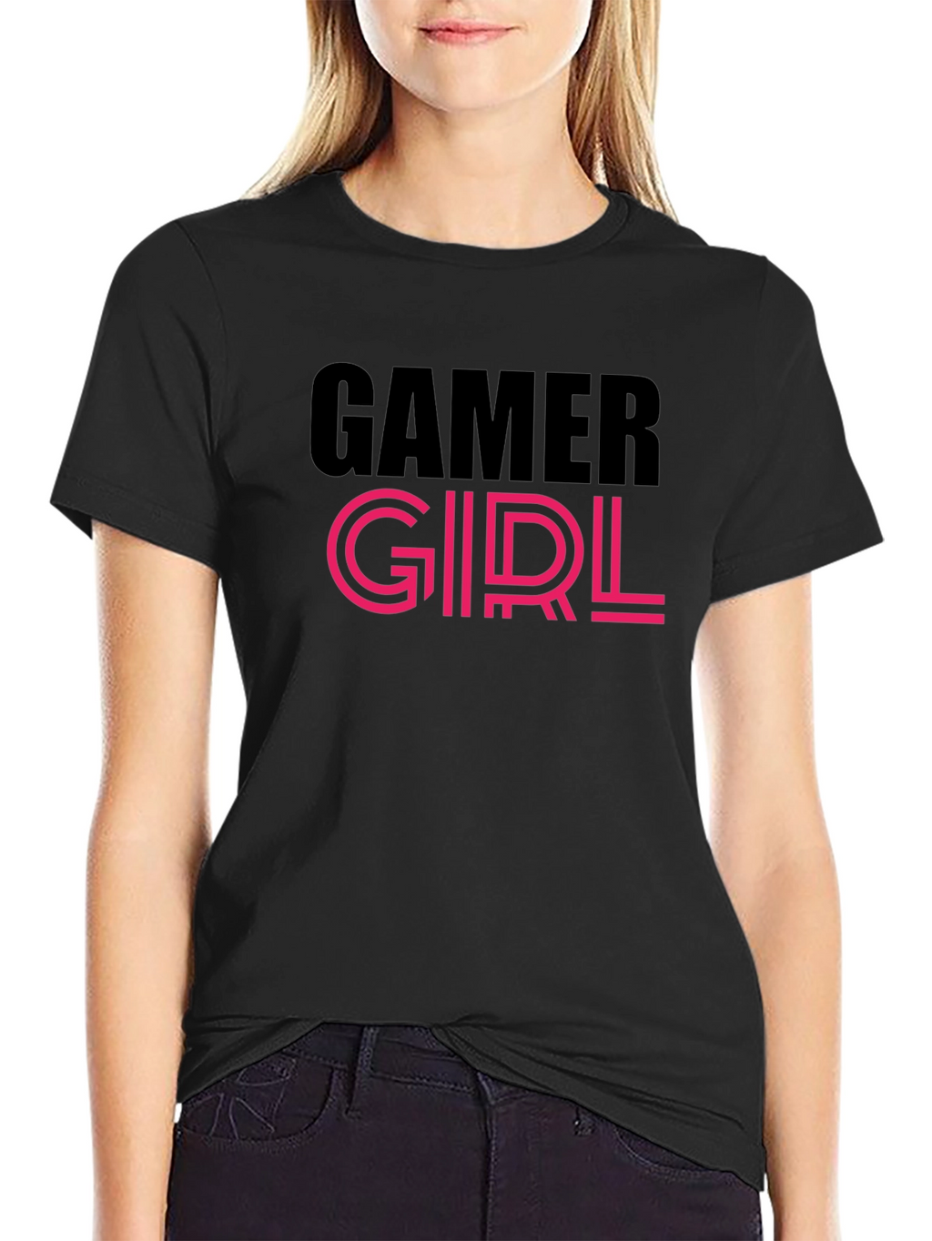 Gamer Girl Black Tee - Play in Style
