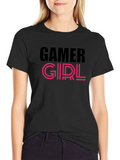 Gamer Girl Black Tee - Play in Style