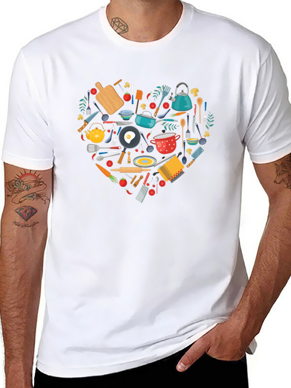 Chefs Heart T-Shirt - Culinary Love!