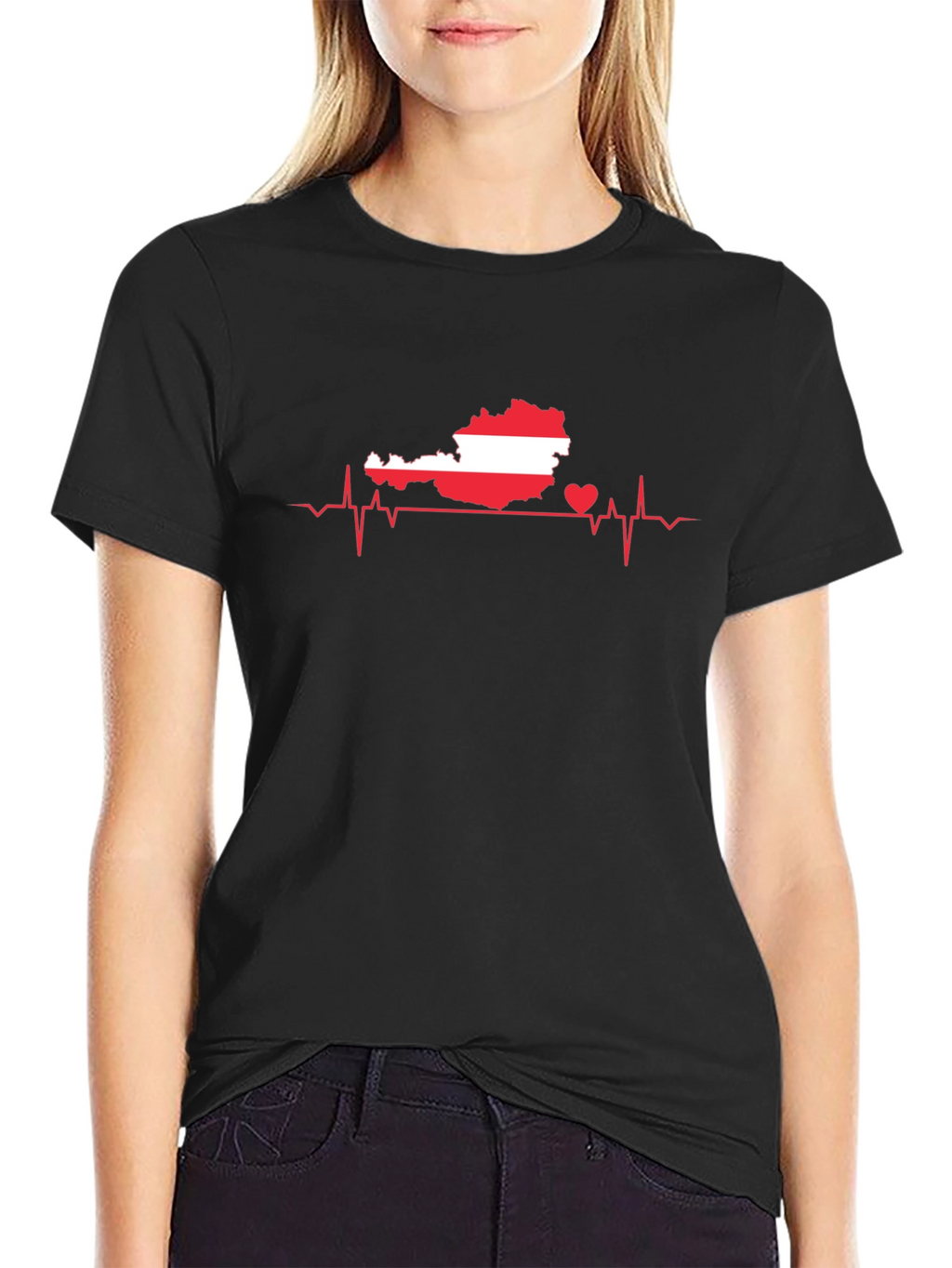 Austria Heartbeat T-Shirt - Show Your Love!